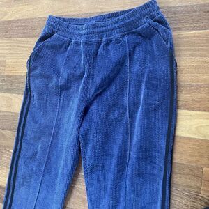 Adidas x Ivy Park Navy and Blue Corduroy Trousers